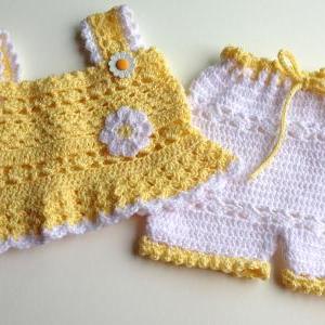 Daisy Tank & Short Set Crochet Pattern..