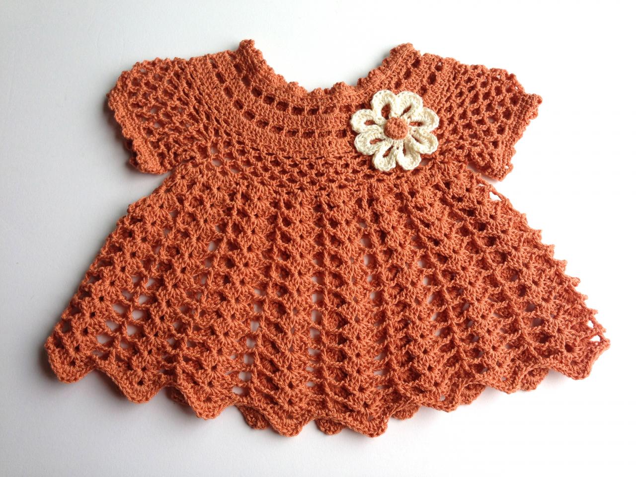 Peaches And Cream Dress Crochet Pattern PDF12-097 on Luulla